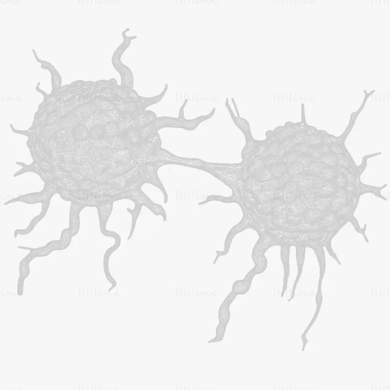 Cancer Cell Tumor Medical Science 3D Model
