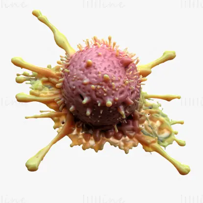 Krebszelltumor-Multiformat-3D-Modell