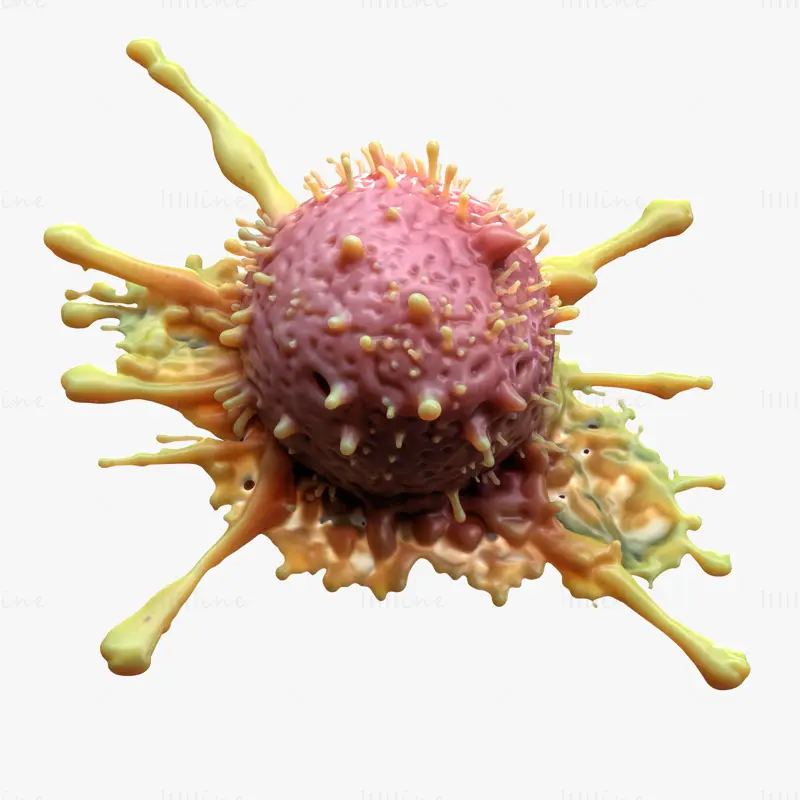 Cancer Cell Tumor Multi Format 3D Model