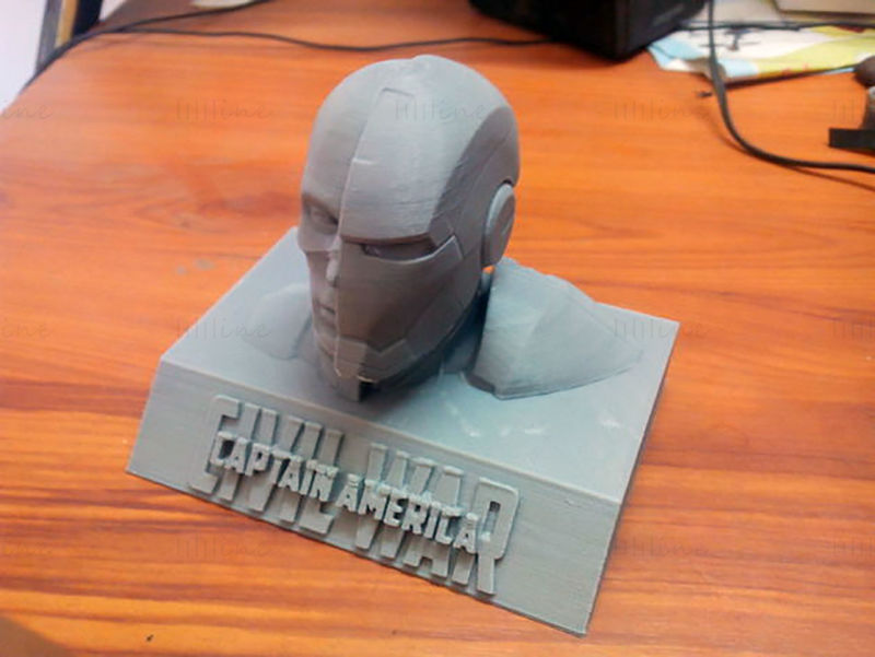 مدل پرینت سه بعدی سینه کاپیتان آمریکا