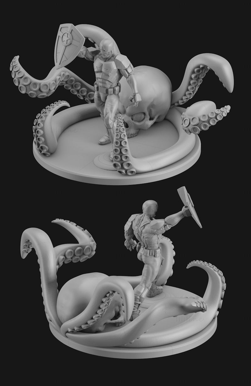 美国队长九头蛇3D打印模型STL