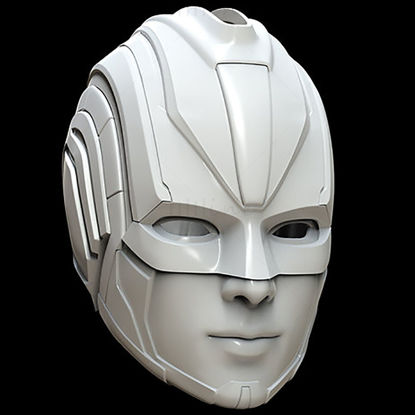 Kaptan Marvel 2019 Kask 3D Baskı Modeli STL