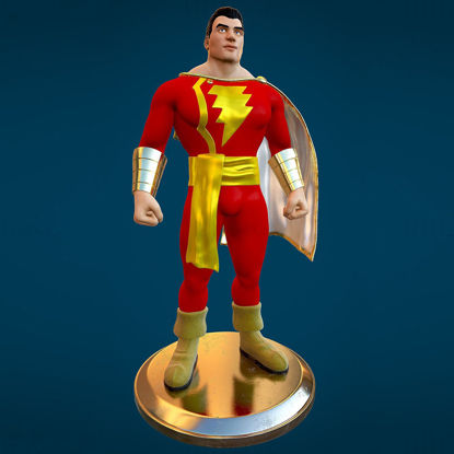 Capitán Marvel Modelo de impresión 3D OBJ