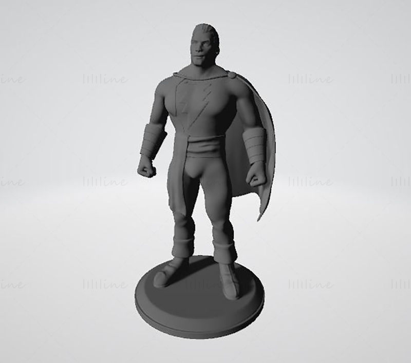 Capitán Marvel Modelo de impresión 3D OBJ