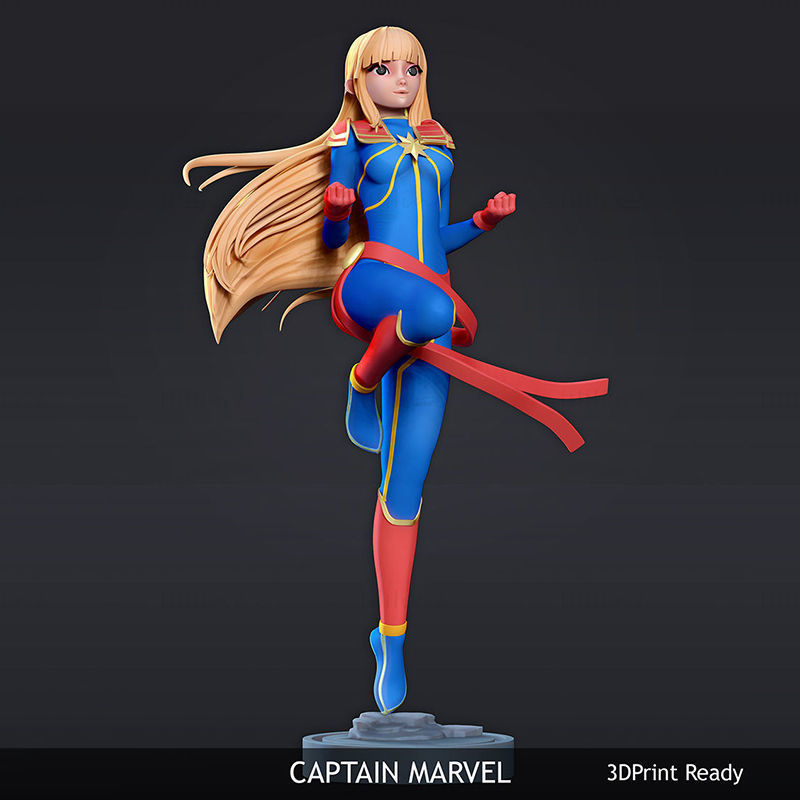 مدل چاپ سه بعدی Captain Marvel STL