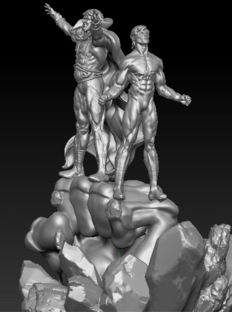 Capitaine Marvel et Adam Warlock Modèle d'impression 3D STL