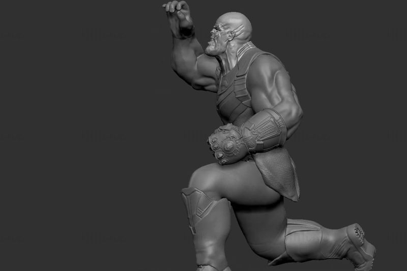 Captain Marvel vs Thanos 3D Printing Model OBJ