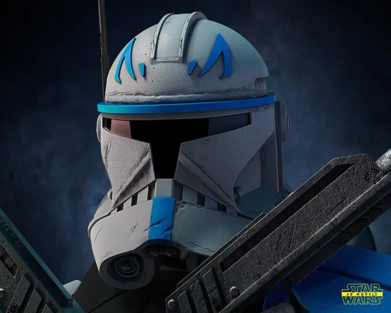 Captain Rex - Star Wars 3D Print Model STL 31CM