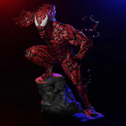 Carnage Statue 3D-utskriftsmodell STL