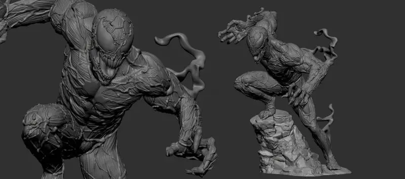 Carnage Statue 3D Printing Model STL