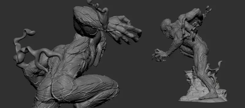 Carnage-Statue 3D-Druckmodell STL