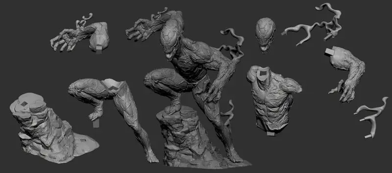 3D tisk modelu Carnage Statue STL
