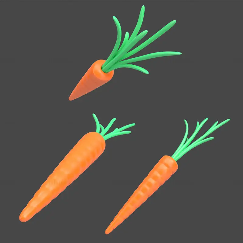 Carrot 3d icon