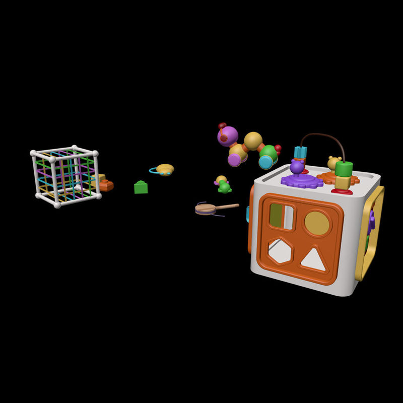 Cartoon baby game toys 3D model