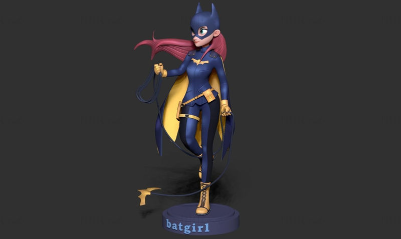 Cartoon Batgirl 3D Printing Model STL