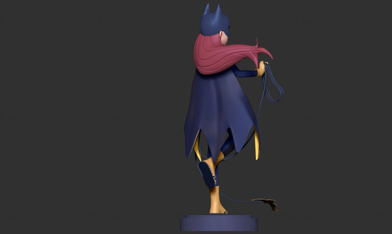 Dessin animé Batgirl modèle d'impression 3D STL