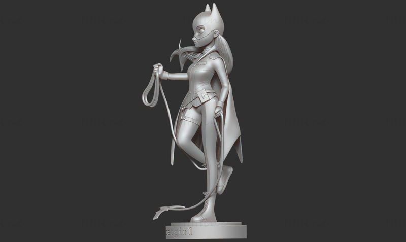 Rajzfilm Batgirl 3D nyomtatási modell STL