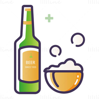 Cartoon beer vector