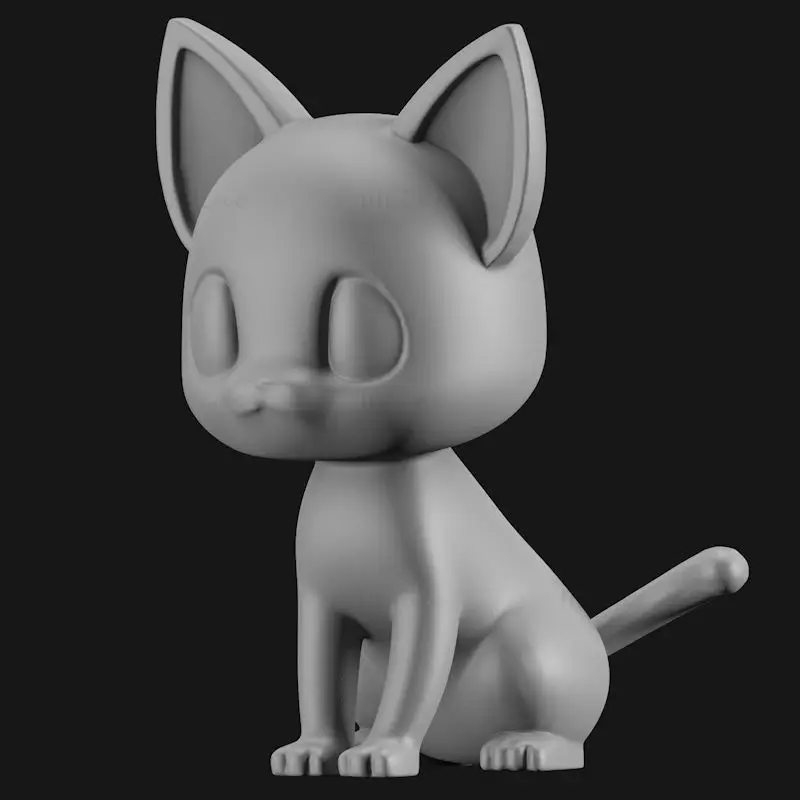 Cartoon Cat 3d-utskriftsmodell