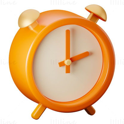 Cartoon clock 3d model