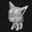 Cartoon fox 3d printing model