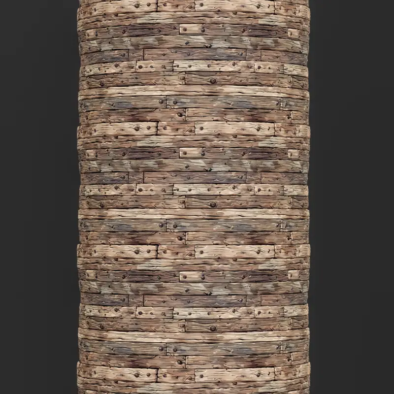 Мультфильм ручная роспись древесины бесшовная текстура