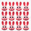 Cartoon Head Rabbit Pack Emoji 3D Model