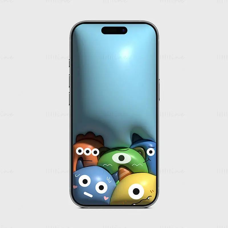 Cartoon Monster Mobile Phone 3D Wallpaper