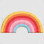 Cartoon paper rainbow png