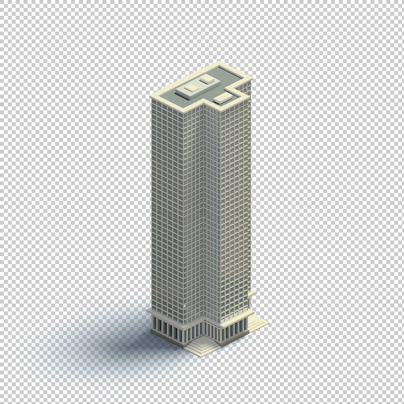 Cartoon skyscraper building png