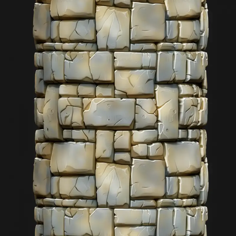 Cartoon Stone Floor Seamless Texture