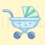 Cartoon Stroller illustration