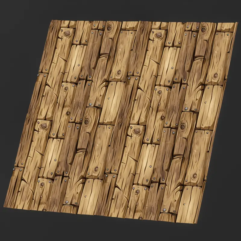 Анимационна стилизирана дървена безшевна текстура