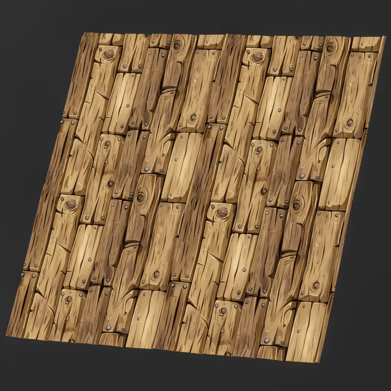 Cartoon Stylized Wood Seamless Texture