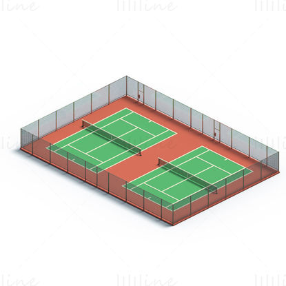 Cartoon tennis court png