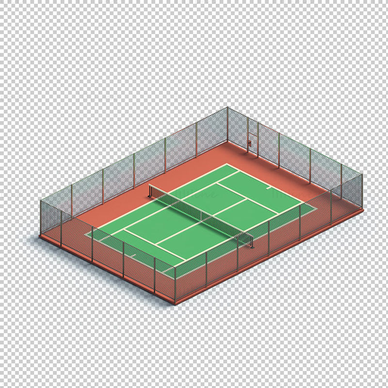 Cartoon tennis court png