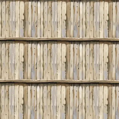 Cartoon Wood Fence Seamless Texture