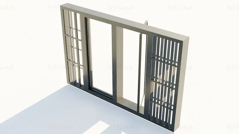 Casement Window 3D Model