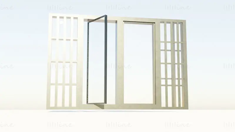 Casement Window 3D Model