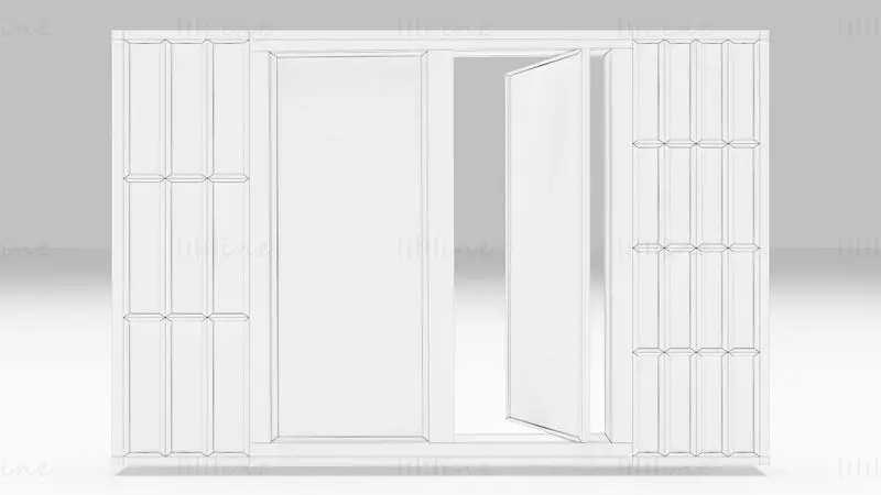 Casement Window 3D Model