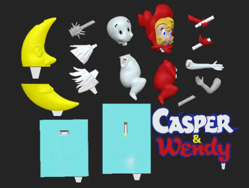 CASPER Y WENDY Modelo de impresión 3D STL