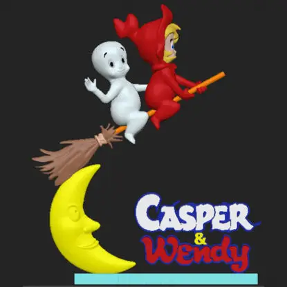 CASPER AND WENDY 3D Printing Model STL