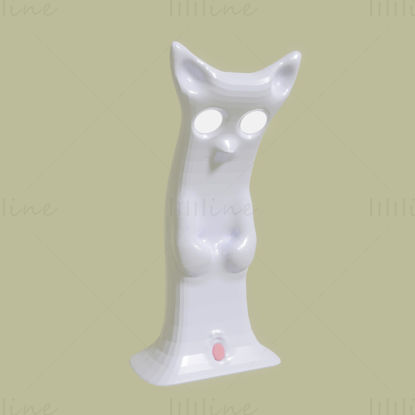 Cat lamp blender 3d model