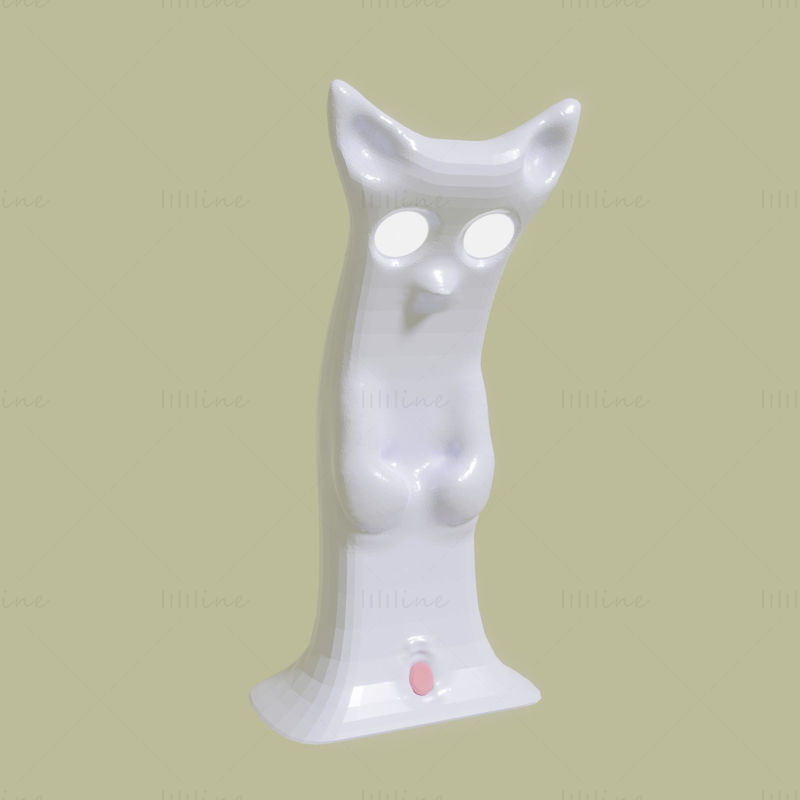 猫形灯blender搅拌机3d模型