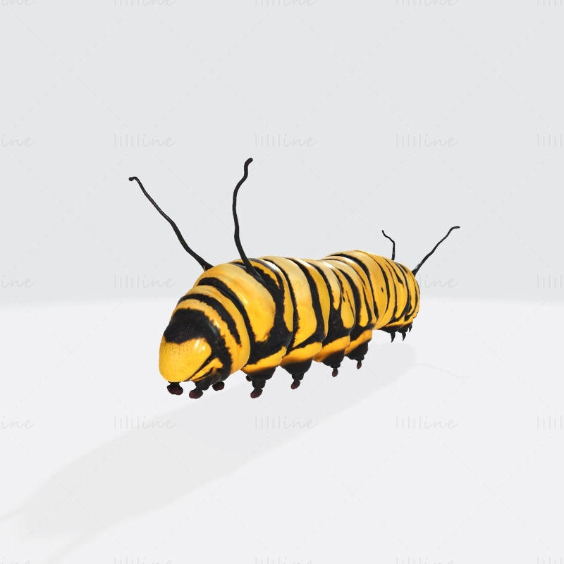 Modelo 3D da Caterpillar Pronto para Imprimir