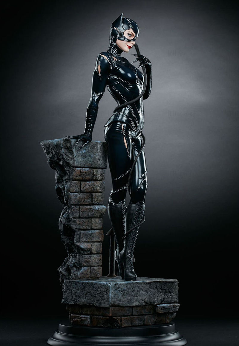 Catwoman 3D Modeli STL Yazdırmaya Hazır