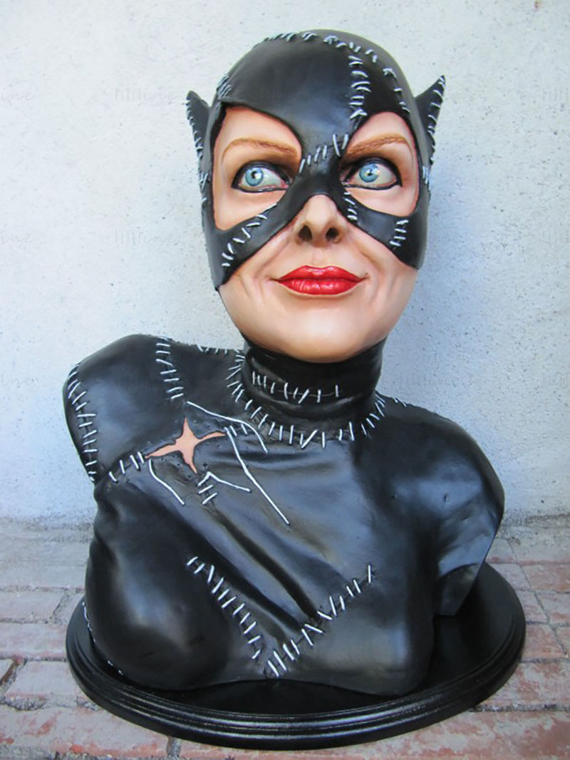 نموذج Catwoman Bust ثلاثي الأبعاد جاهز للطباعة