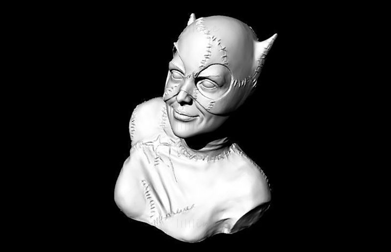 نموذج Catwoman Bust ثلاثي الأبعاد جاهز للطباعة