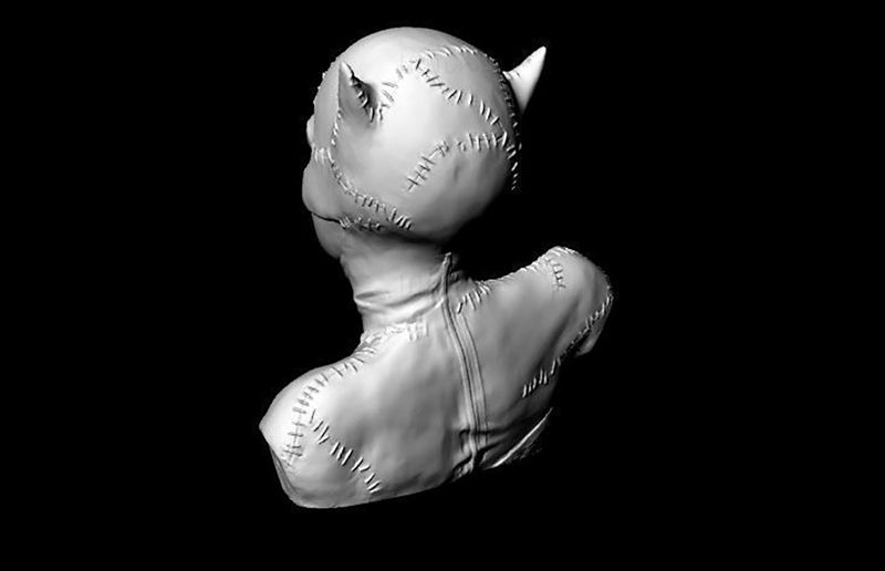 Catwoman Bust 3D Model Ready to Print