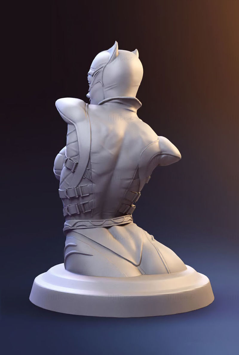 Busto Catwoman Modelo 3D Listo para Imprimir